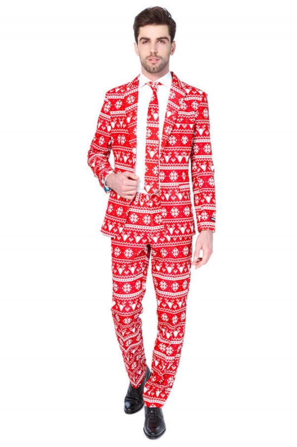 Opposuits Suitmeister Christmas Red julejakkesæt