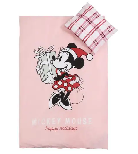 Julesengetøj med Minnie Mouse