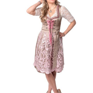 Dirndl Amelia Champagne/Lyserød