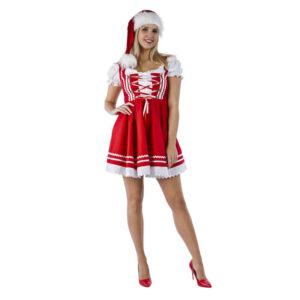 Dirndl Carmen Rød
