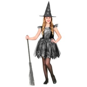Heks Børnekostume Grå