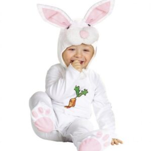 Hvid Kanin Babykostume