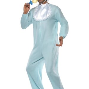 Lyseblå Voksenbaby Kostume
