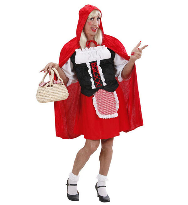 Maskulin Rødhætte Kostume