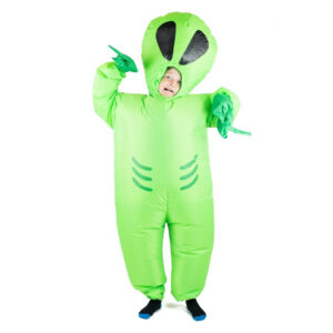 Oppustelig Alien Børnekostume