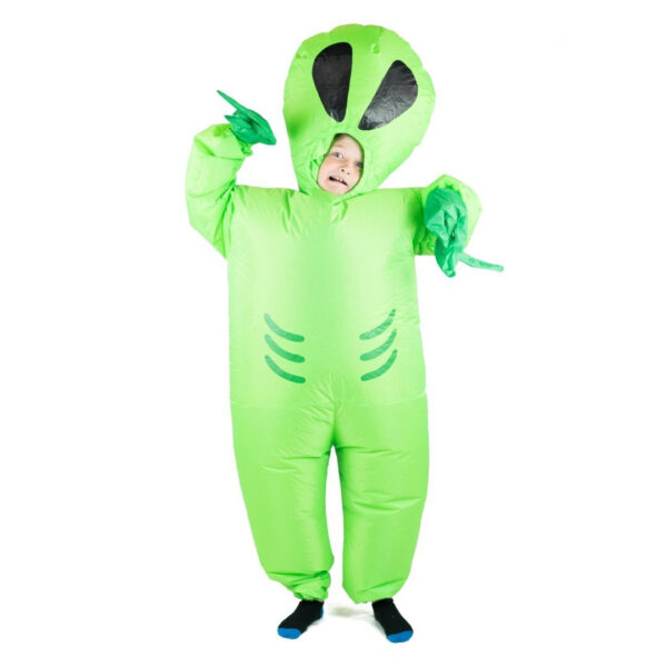 Oppustelig Alien Børnekostume