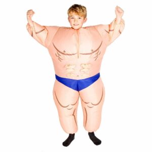 Oppustelig Bodybuilder Børnekostume