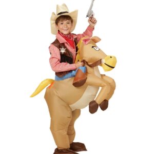 Oppustelig Cowboy Børnekostume