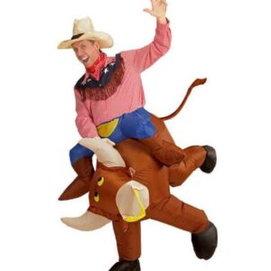 Oppustelig Rodeotyr Kostume