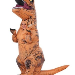 Oppustelig T-Rex Børnekostume