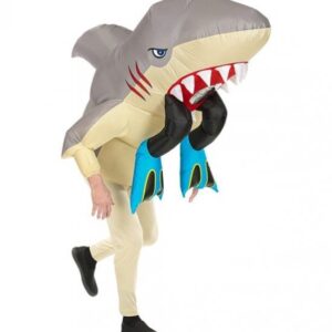 Oppusteligt Hajangreb Kostume