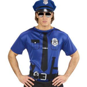 Politi T-Shirt Mørkeblå
