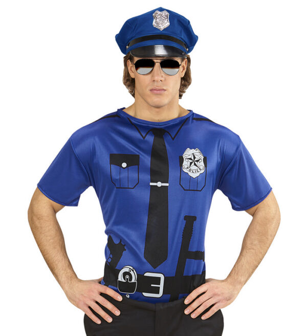 Politi T-Shirt Mørkeblå