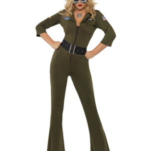 Top GunÂ® Kvindelig Jagerpilot Kostume
