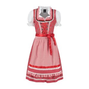 Dirndl Blomsterrød