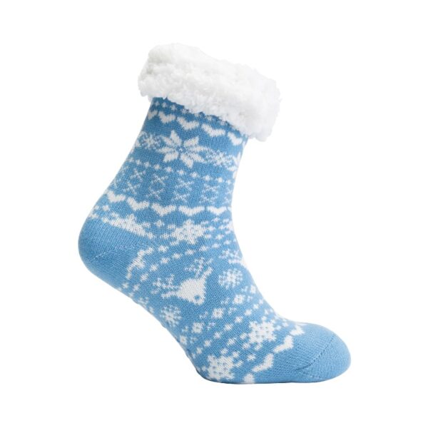 Julesokker Blå Hvid