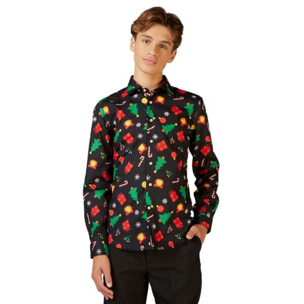 OpposuitsÂ® Christmas Icons Black Teen Skjorte