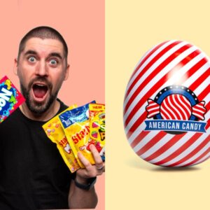 Påskeæg med USA-slik