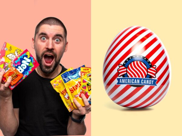 Påskeæg med USA-slik