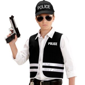 Politivest & Kasket Sæt Børnekostume