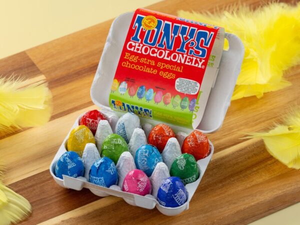 Tony's Chocolonely Chokoladeæg 12-pak