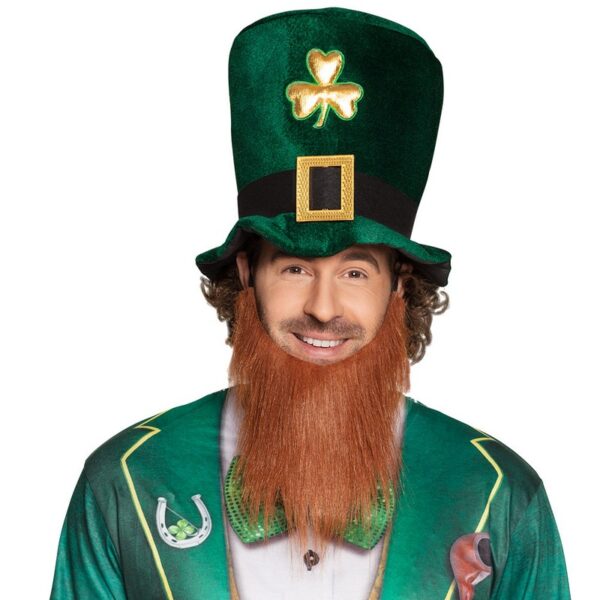 St Patrick's Day Leprechaun Hat & Skæg