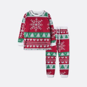 Børn | Strikkemønstret Julepyjamas Børn