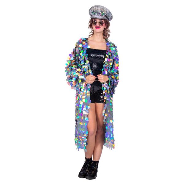 Iriserende Paillet Frakke