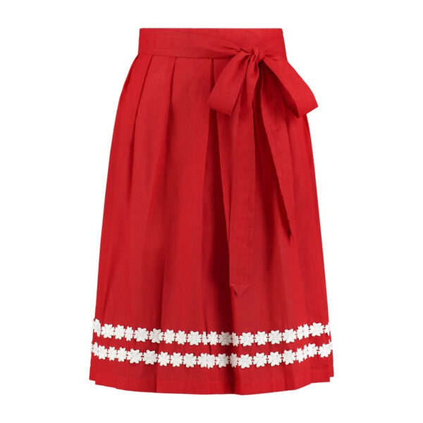 Dirndl Forklæde Rød