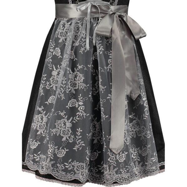 Dirndl Forklæde Sølvgrå