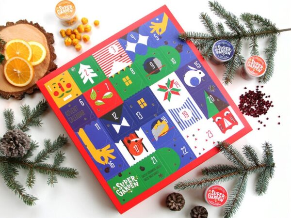 Julekalender med Frysetørrede Frugter, Bær & Grøntsager