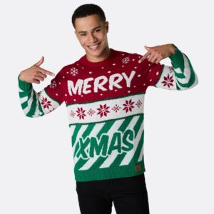 Merry Xmas Julesweater Herre