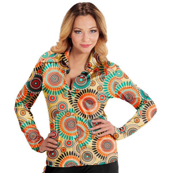 60'er Retro Mandala Skjorte