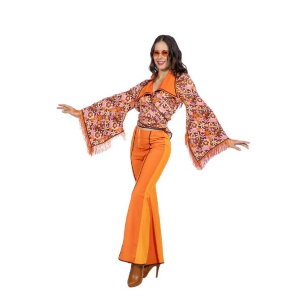 70'er Flowerpower Kostume Orange
