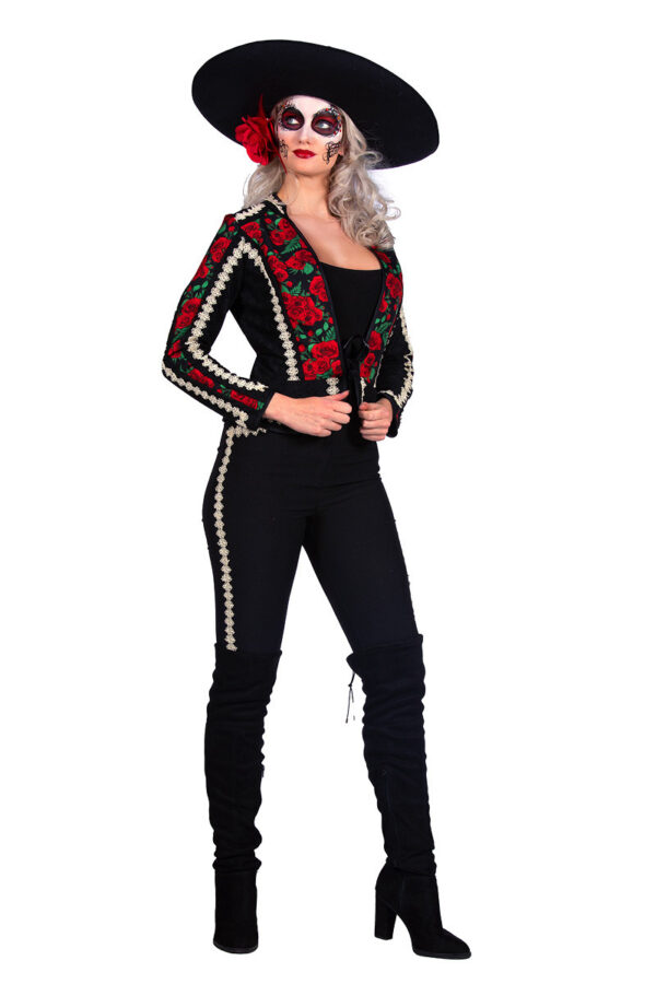 Dia De Los Muertos Mariachi Rose Kostume
