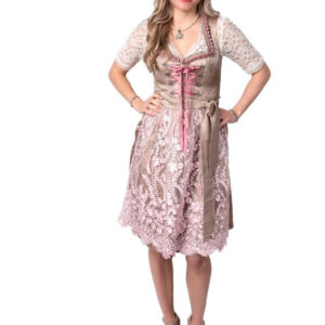 Dirndl Amelia Champagne/Lyserød