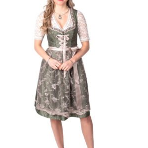 Dirndl Jacquard Grøn/Creme