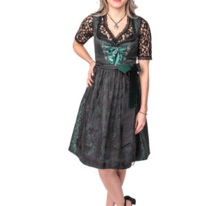 Dirndl Jacquard Sort/Grøn