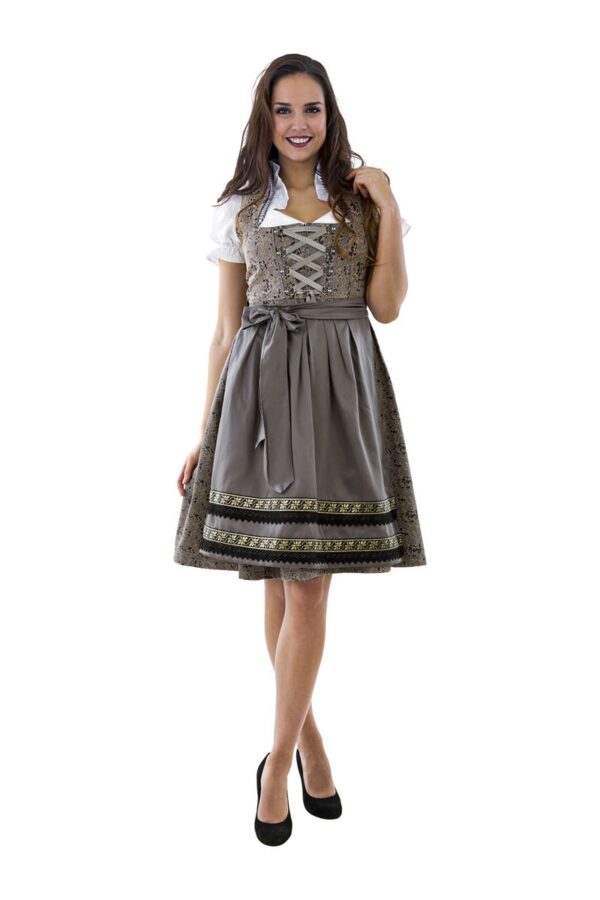 Dirndl Midi Sølv