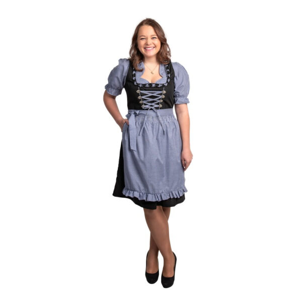 Dirndl Ternet Blå/Sort