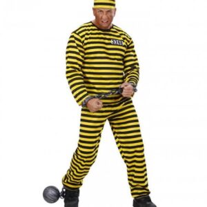 Fangedragt Gul/Sort Kostume