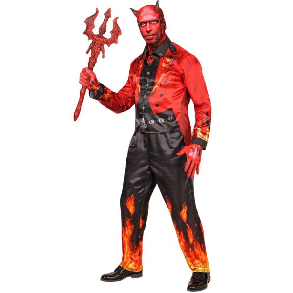 Flammende Djævel Kostume Rød