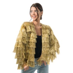 Frynsejakke Guld
