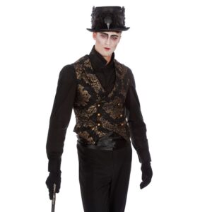 Gotisk Brokade Vest Kostume