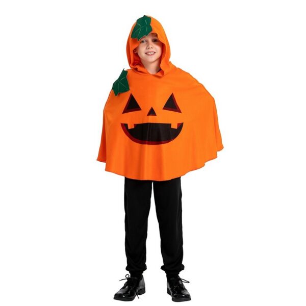 Græskar Poncho Børnekostume