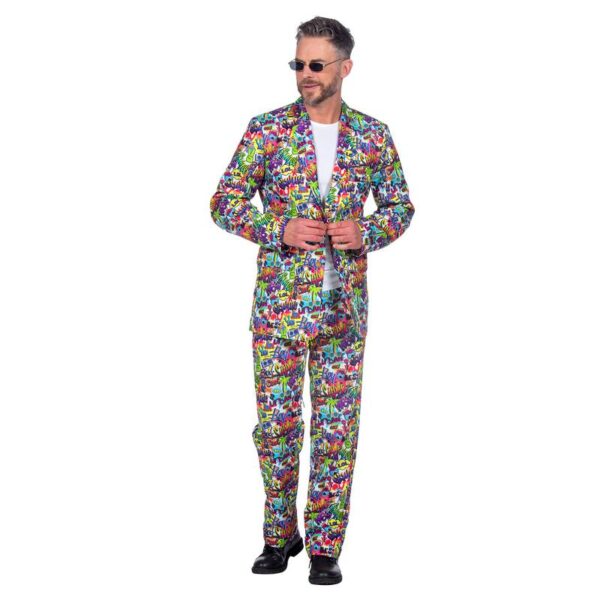 Graffiti Jakkesæt Kostume