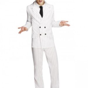 Hvid Gangster Kostume
