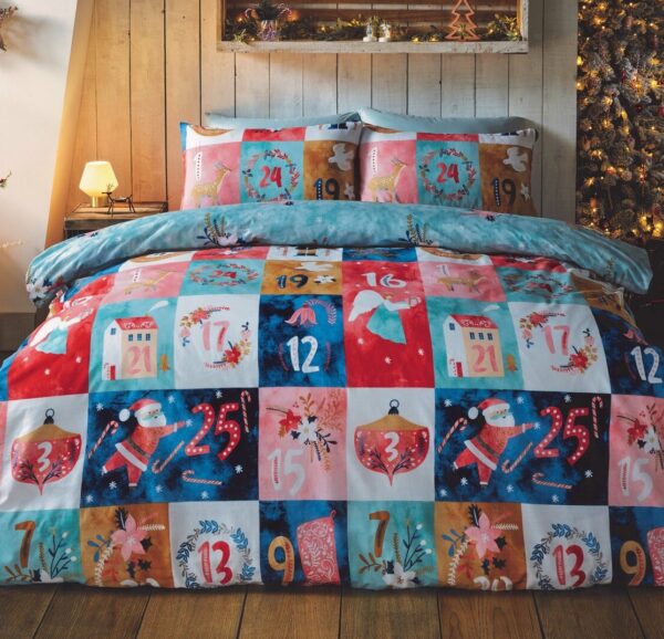 Julekalender Sengetøj til dobbeltdyne 220x230cm