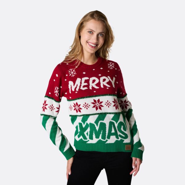 Merry Xmas Julesweater Dame