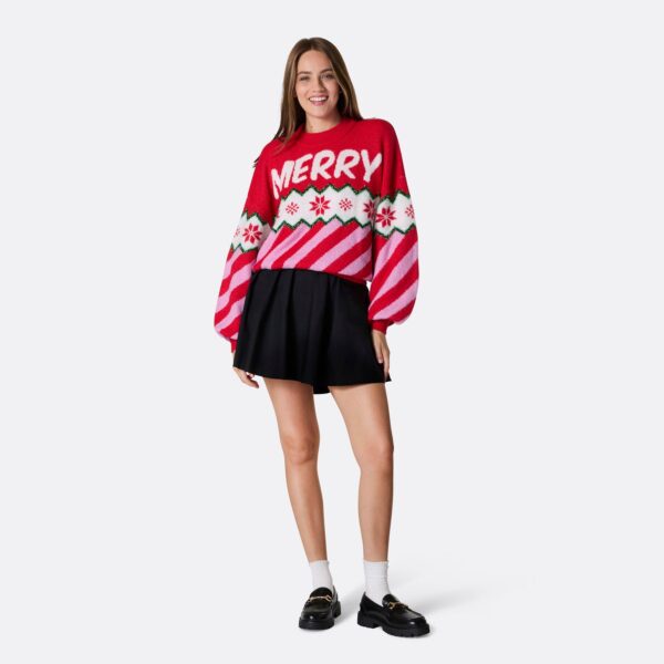 Merry Xmas Oversized Julesweater Dame